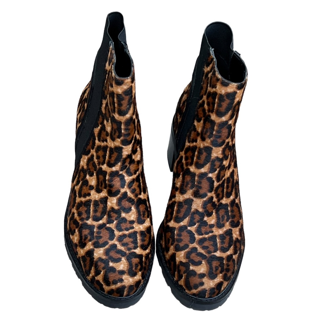 Crown Vintage Cheetah Print Booties- Preloved Condition #SB9